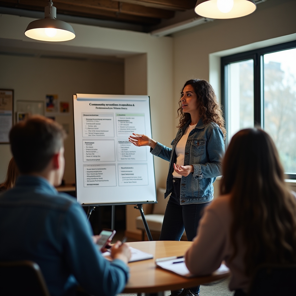 Taller de definición de canales de comunicación con un equipo de una organización social